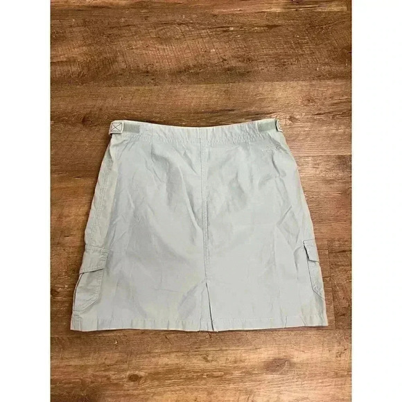 Horny Toad Cargo Skirt Women's 6 Light Blue Pull On Adjustable Midi Hiking - Picture 4 of 9